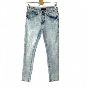 Aero Acid Wash Jeans Super Skinny Size 29 Stretch Aero Blue Light